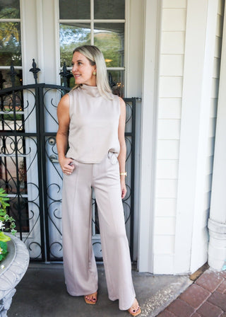 Butter Modal Pleated Wide Leg Trousers - Verte Boutique