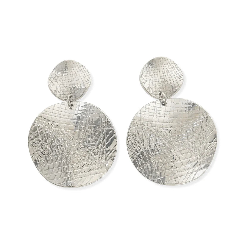 Etched Plate Earrings