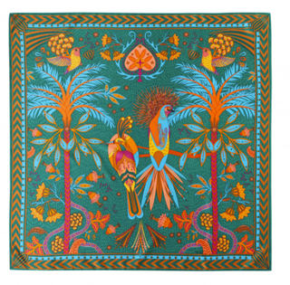 Tropical Mini Satin Scarf - Verte Boutique