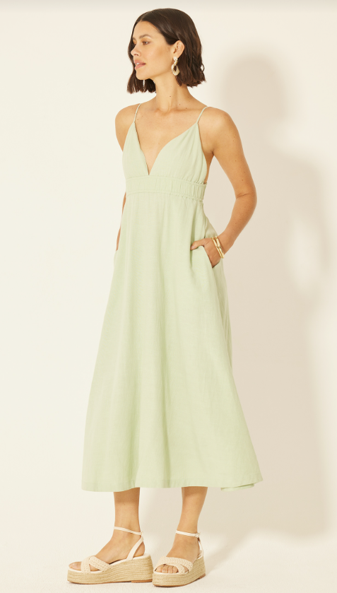 Open Back Midi Dress