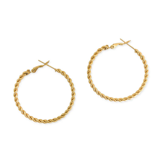 Twisted Hoop Earrings