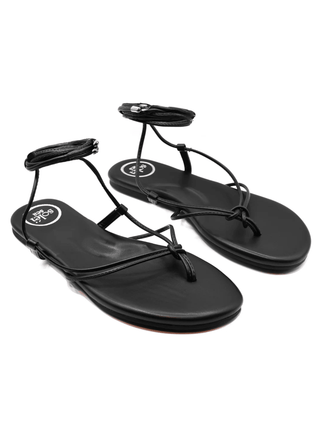 Solei Sea Vegan Lace - Up Sandals – Chic Thin Strap Comfort - Verte Boutique