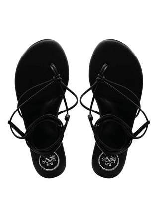 Solei Sea Vegan Lace - Up Sandals – Chic Thin Strap Comfort - Verte Boutique