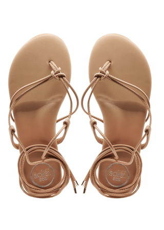 Solei Sea Vegan Lace - Up Sandals – Chic Thin Strap Comfort - Verte Boutique