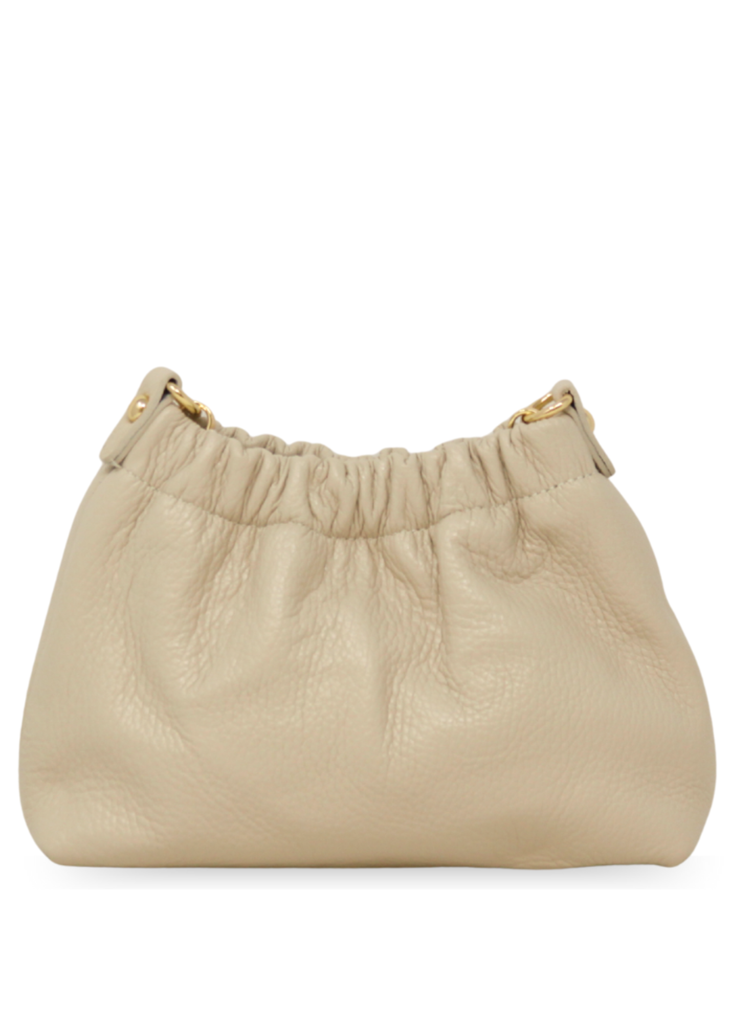 The Sofia Italian Leather Ruched Clutch & Convertible Crossbody Bag