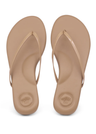 Nude with Patent Strap