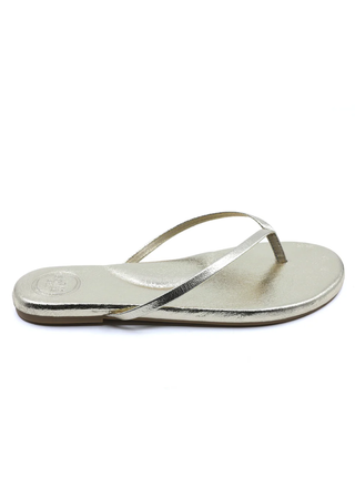 Silver sandal on a white background
