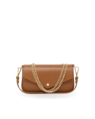 Italian Leather Compact Crossbody & Shoulder Bag - Verte Boutique