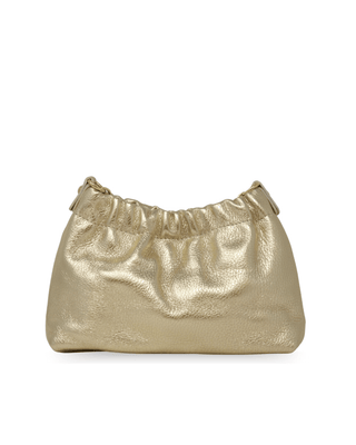 The Sofia Italian Leather Ruched Clutch & Convertible Crossbody Bag - Verte Boutique