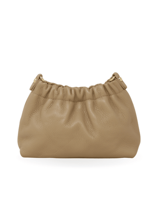 The Sofia Italian Leather Ruched Clutch & Convertible Crossbody Bag - Verte Boutique