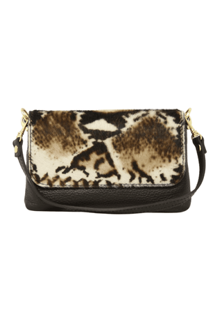 Italian Leather Cowhide Mini Crossbody - Verte Boutique