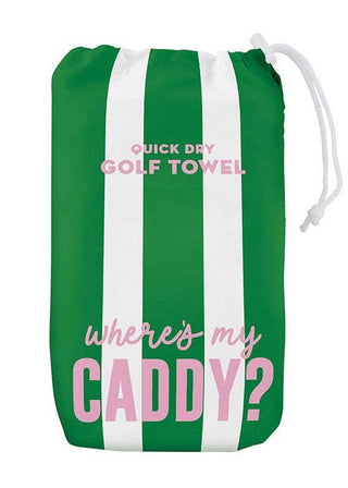 Quick Dry Golf Towel - Where's My Caddy - Verte Boutique