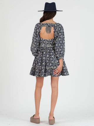 Puff Sleeve Eyelet Mini Dress - Verte Boutique