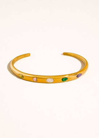 Non - Tarnish Multicolor CZ Bangle - Verte Boutique