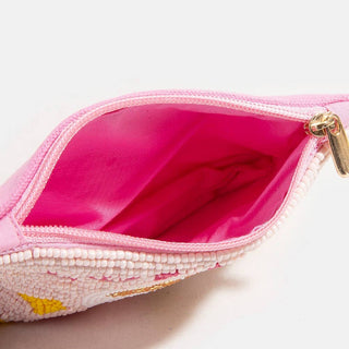 Coffee Funds Seed Beaded Coin Purse - Verte Boutique