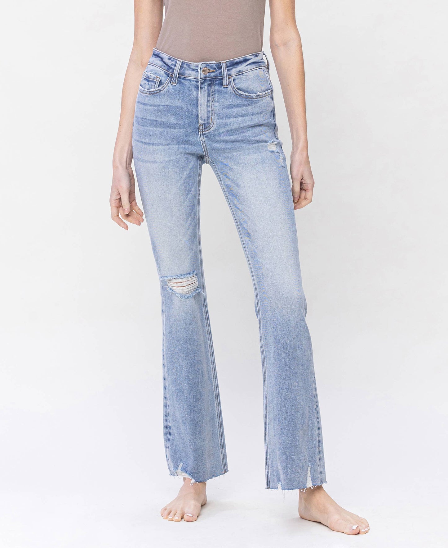 High Rise Relaxed Bootcut Jeans