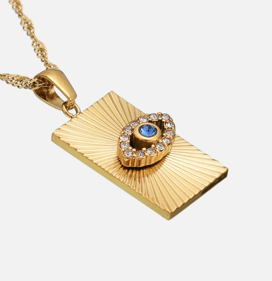 Evil Eye Talisman Tag Pendent