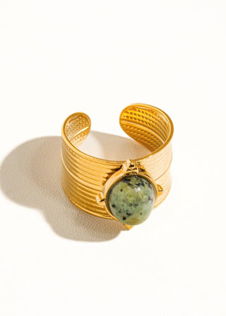 Bold Stone Adjustable Ring - Verte Boutique