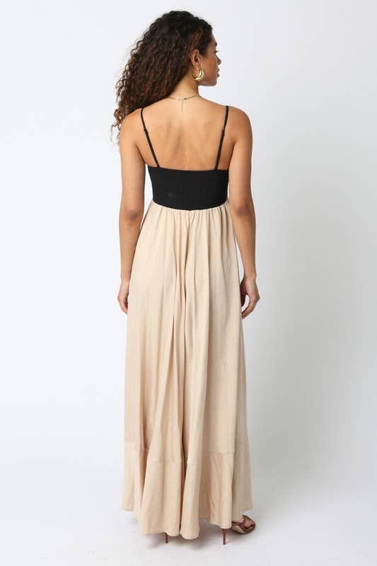 Colorblock Maxi Dress