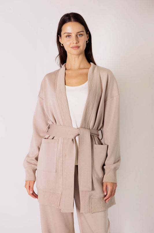 Butter Modal Ribbed Contrast Robe