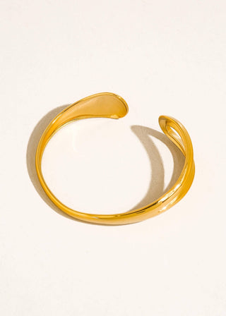 Gold & Silver Non - Tarnish Open Cuff Bracelet - Verte Boutique