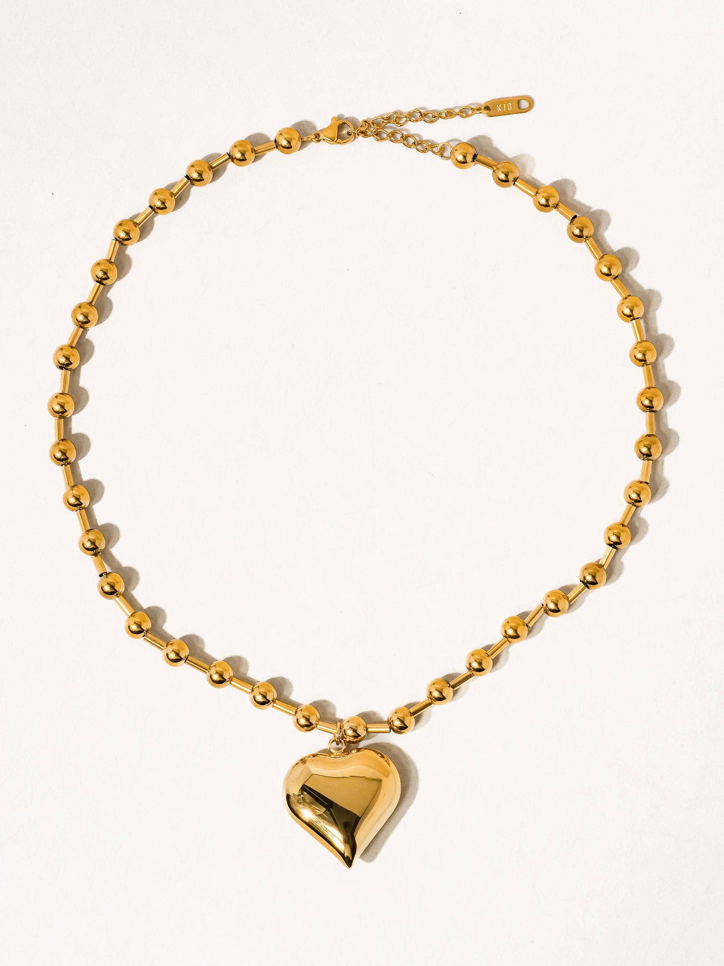 Large Heart Chain Necklace