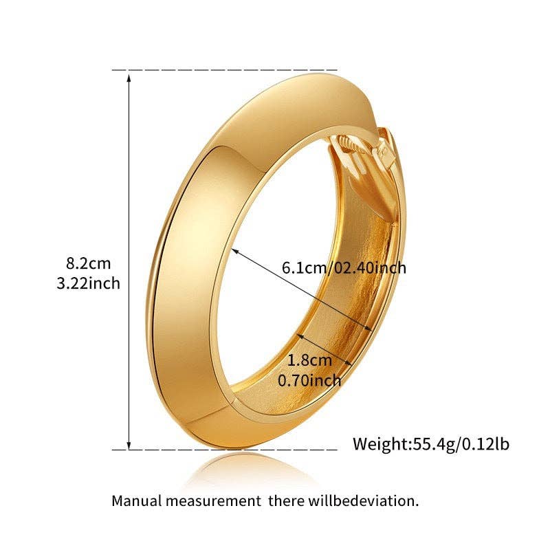 Irregular Gold Bangle