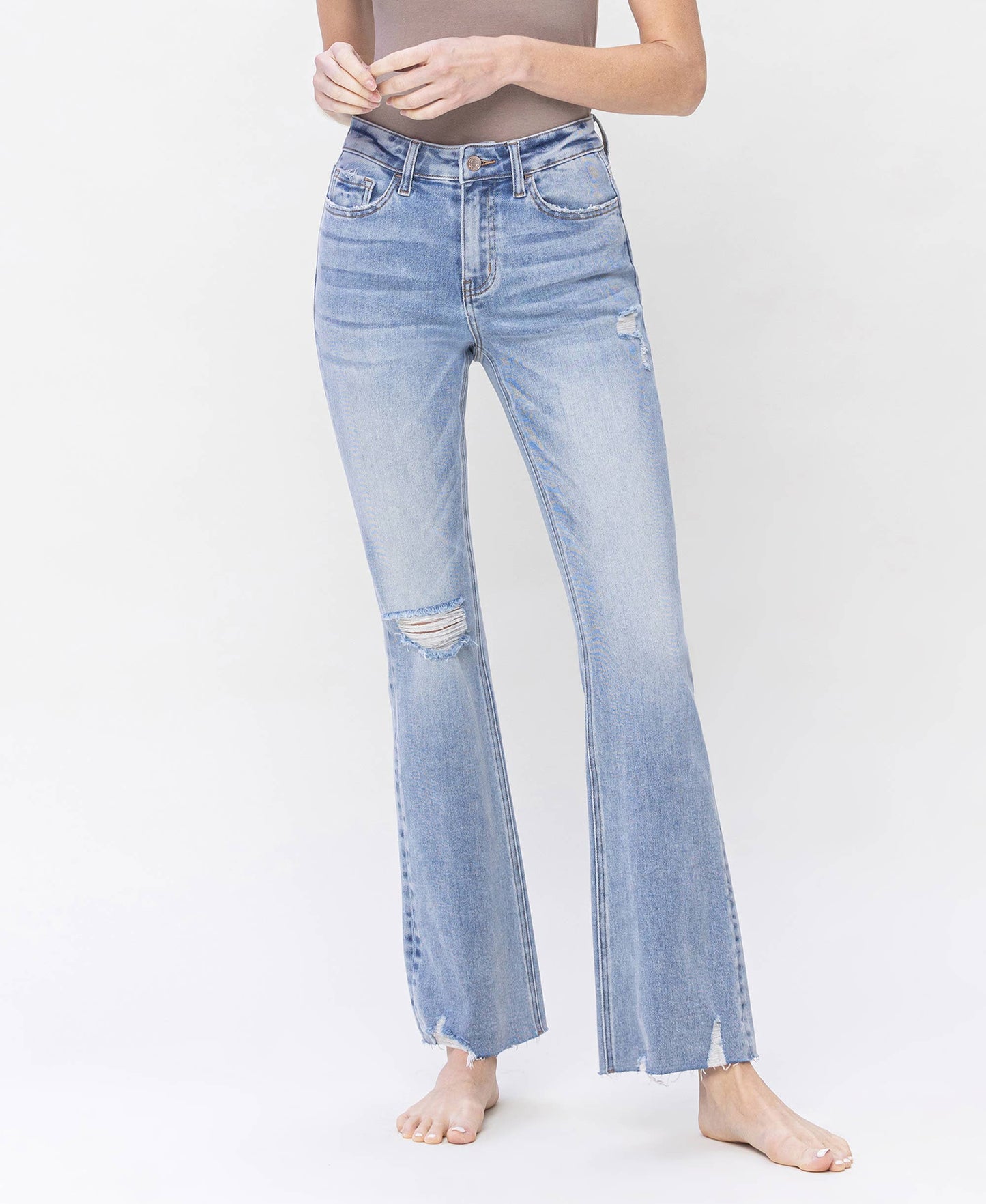 High Rise Relaxed Bootcut Jeans