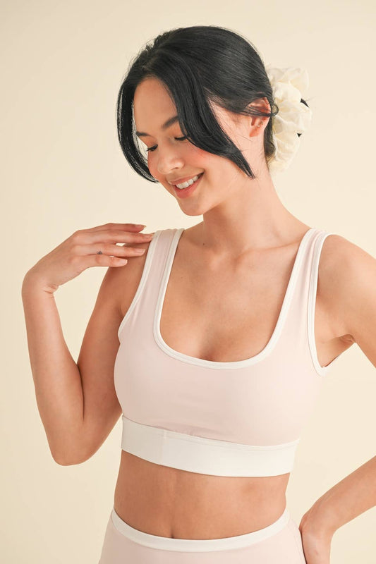 Contrast Binding Bra Top