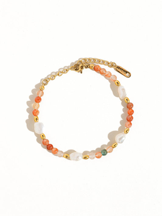 Stone and Bead Bracelet