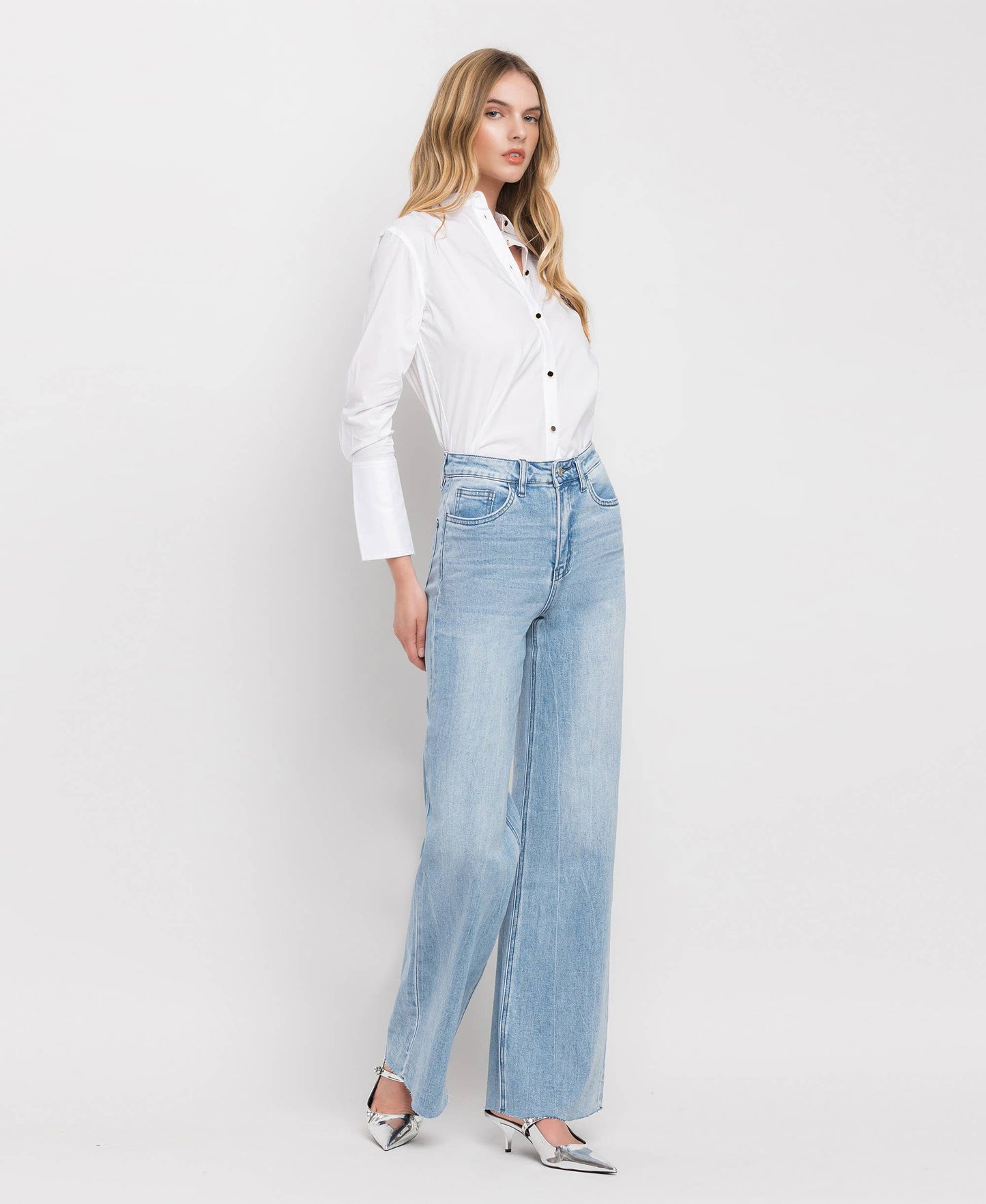 Super High Rise Wide Leg Jeans