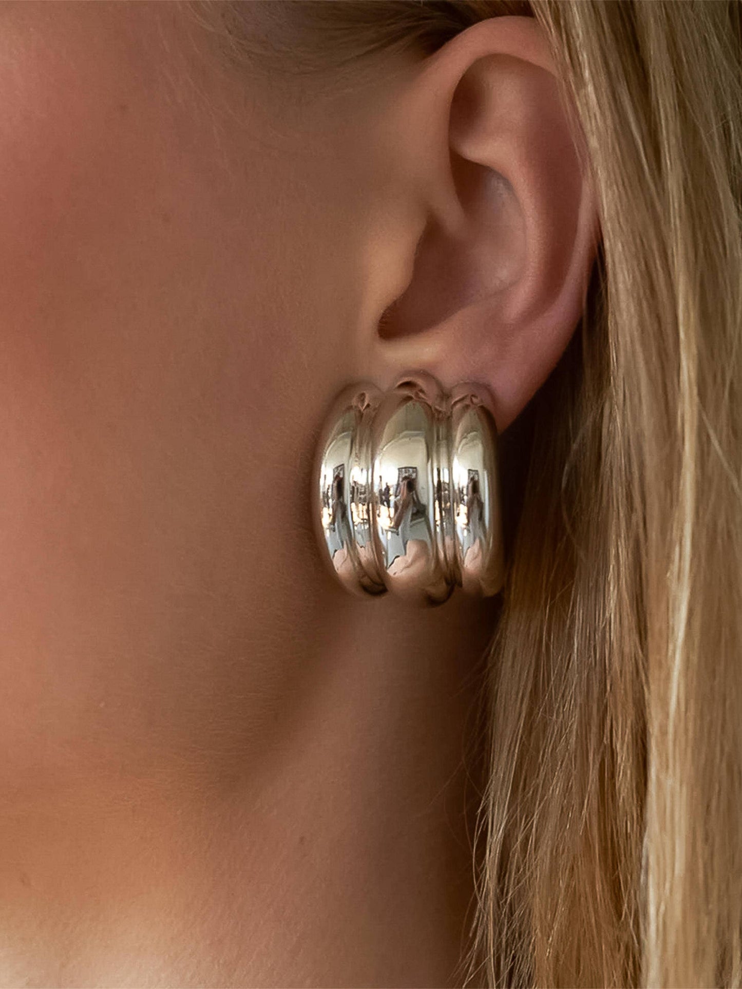 Layered Spiral Earring