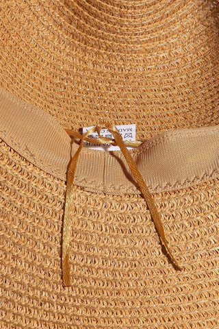 Braided Shell And Tassels Strap Straw Sun Hat - Verte Boutique