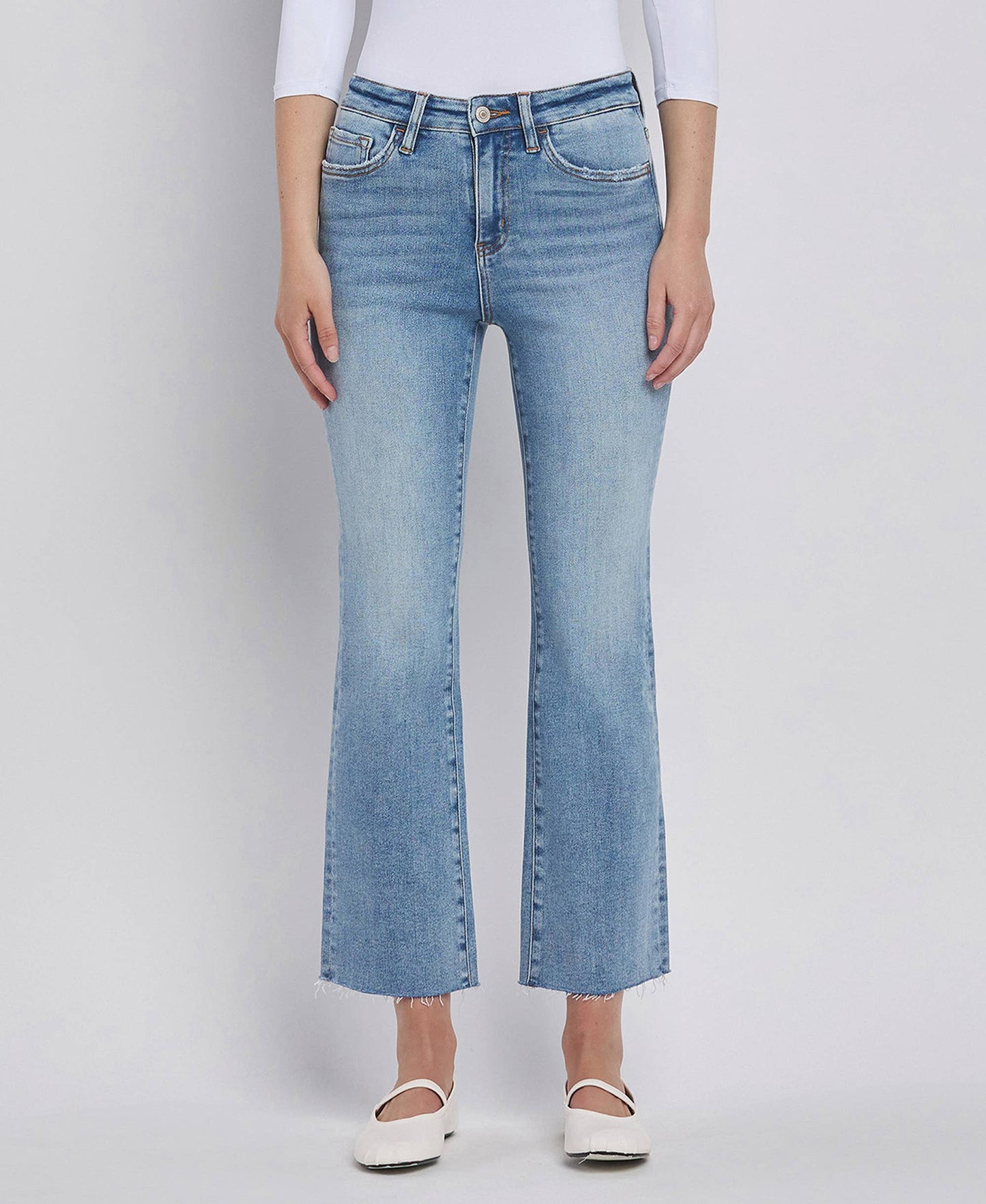 High Rise Kick Flare Jeans