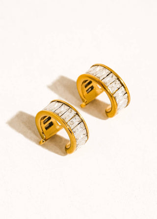 Gold Non - Tarnish Baguette Ear Cuff - Verte Boutique