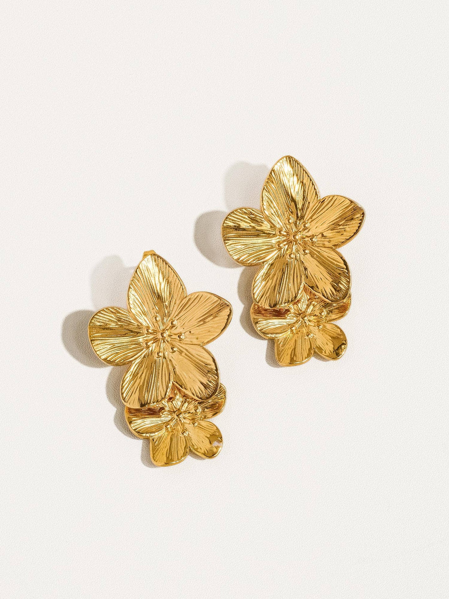 Stacked Flower Earring