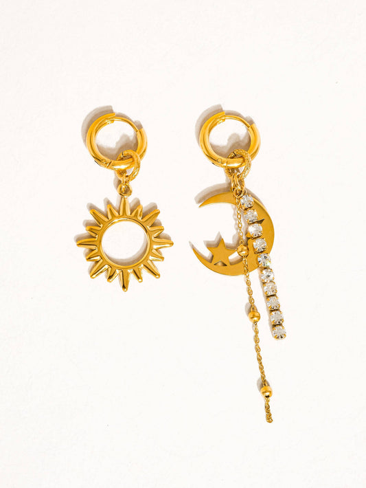 Mismatch Sun and Moon Earring