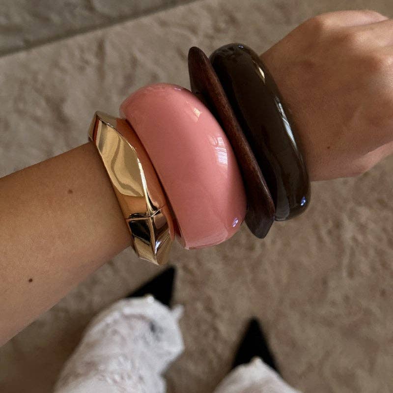 Irregular Gold Bangle