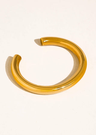 Gold Non - Tarnish Chunky Cuff Bangle - Verte Boutique