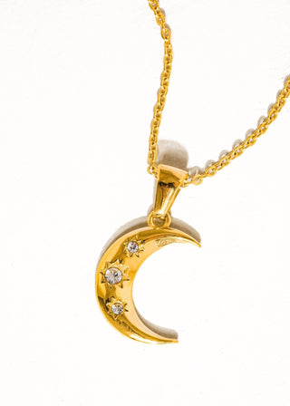 Half Moon CZ Necklace - Verte Boutique