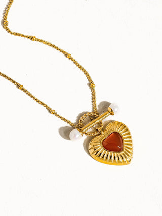 Vintage Heart Chain Necklace - Verte Boutique