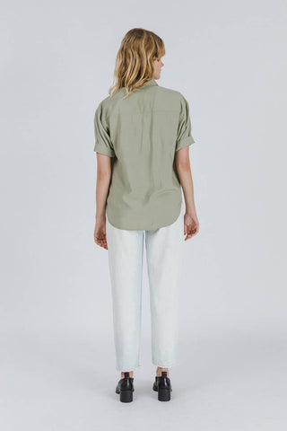 Short Sleeve Button Up Shirt - Verte Boutique