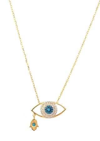 Glitzy evil eye necklace - Verte Boutique