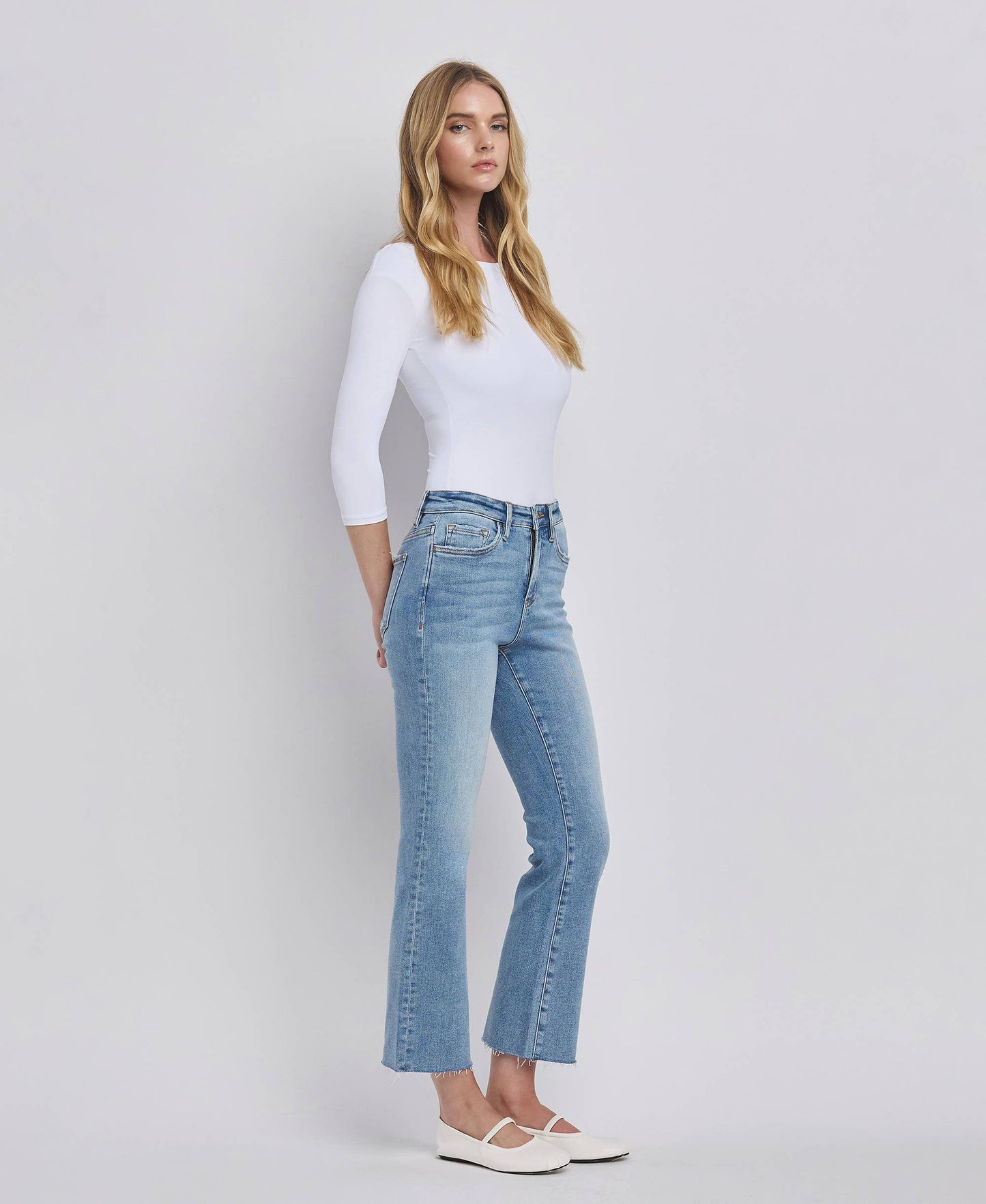 High Rise Kick Flare Jeans