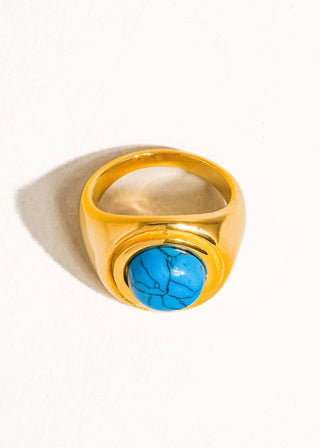 Turquoise Stone Ring - Verte Boutique