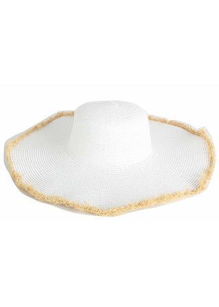 Straw Fringe Beach Hat - Verte Boutique