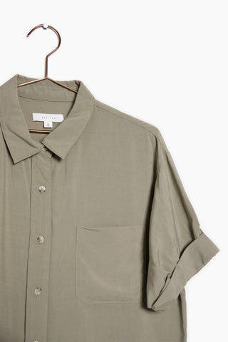 Short Sleeve Button Up Shirt - Verte Boutique