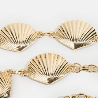 Gold Seashell Link Chain Belt - Verte Boutique