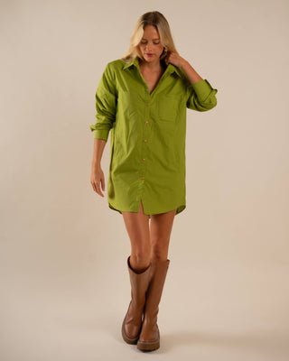 Poplin Shirt Dress - Verte Boutique