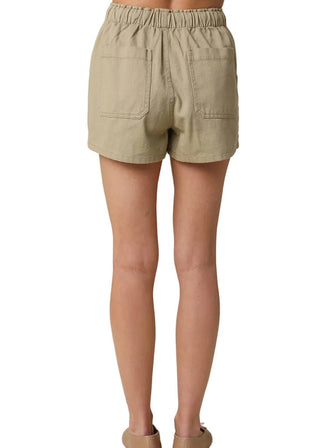 Chic Utility Woven Cargo Shorts - Verte Boutique